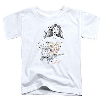 Dco Justice League of America Wonder Woman Squiggles Short Sleeve Toddler T-Shirt
