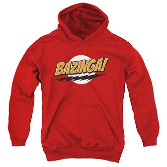 Big Bang Theory Bazinga Youth Pull Over Hoodie