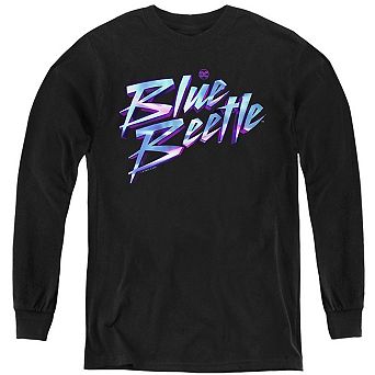 Blue Beetle Logo Youth Long Sleeve Sweatshirt