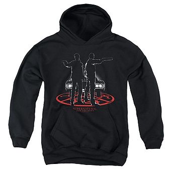 Supernatural Silhouettes Youth Pull Over Hoodie
