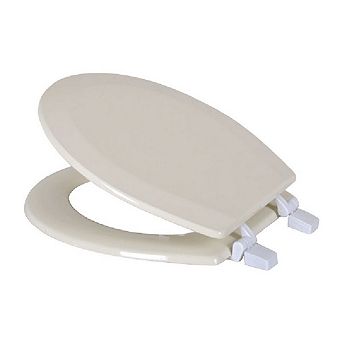 J&V Textiles Round Toilet Seat with Beveled Edge