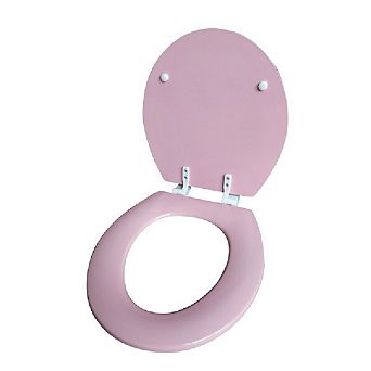 J&V Textiles Round Toilet Seat with Beveled Edge
