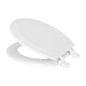 J&V Textiles Round Toilet Seat with Beveled Edge