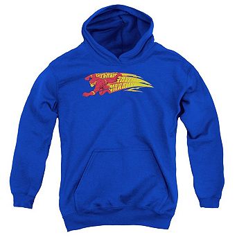 Dc Comics Flash Fastest Man Alive Youth Pull Over Hoodie