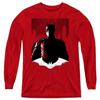 The Batman Noir Batman Youth Long Sleeve Sweatshirt