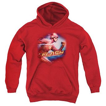 The Flash Fastest Man Youth Pull Over Hoodie
