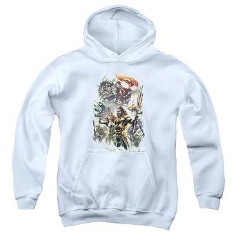 Aquaman Movie King Of Atlantis Youth Pull Over Hoodie