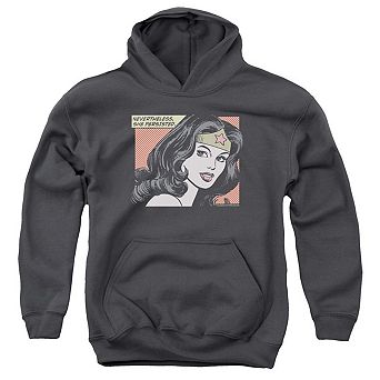 Wonder Woman She Persisted Youth Pull Over Hoodie