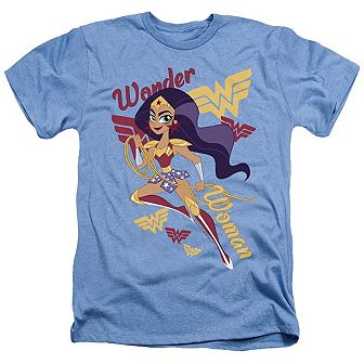 Dc Comics Superhero Girls Wonder Woman Adult Heather T-shirt