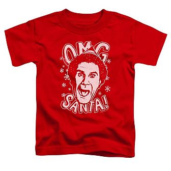 Elf Omg Santa Short Sleeve Toddler T-Shirt
