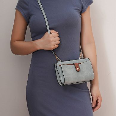 MKF Collection Muriel Women’s Crossbody Bag with Card Holder and Small Pouch by Mia K