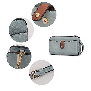 MKF Collection Muriel Women’s Crossbody Bag with Card Holder and Small Pouch by Mia K