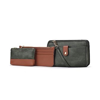 MKF Collection Muriel Women’s Crossbody Bag with Card Holder and Small Pouch by Mia K