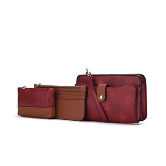 MKF Collection Muriel Women’s Crossbody Bag with Card Holder and Small Pouch by Mia K