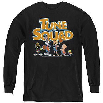 Space Jam 2 Tune Squad Letters Youth Long Sleeve Sweatshirt