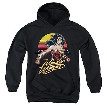 Wonder Woman 84 Skyline Youth Pull Over Hoodie