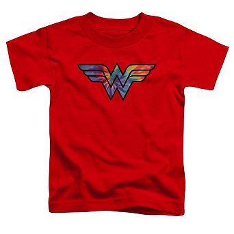 DC Comics Wonder Woman Wonder Woman Tie Dye Logo Short Sleeve Toddler T-Shirt