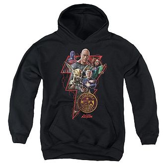 Black Adam Black Adam Character Bolt Youth Pull Over Hoodie
