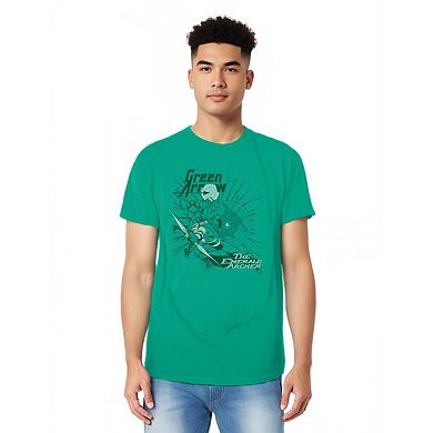 Dc Comics Green Arrow The Emerald Archer Adult Heather T-shirt