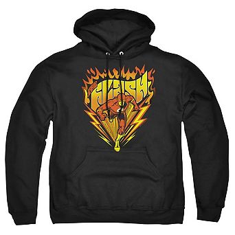 Dc Comics Flash Blazing Speed Adult Pull Over Hoodie