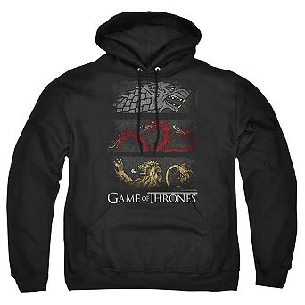 Game Of Thrones Sigil Banners Adult Pull Over Hoodie
