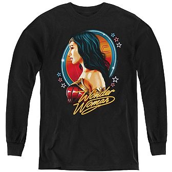 Wonder Woman 84 Warrior 84 Youth Long Sleeve Sweatshirt