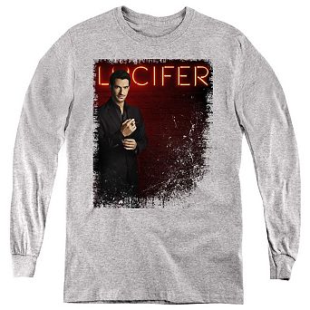 Lucifer Lucifer Neon Lights Youth Long Sleeve Sweatshirt