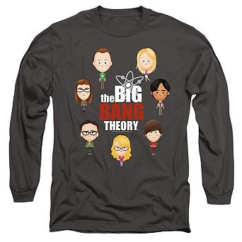 Big Bang Theory Emojis Long Sleeve Adult T-shirt