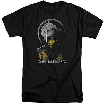 Mortal Kombat X Scorpion Bust Short Sleeve Adult Tall T-shirt