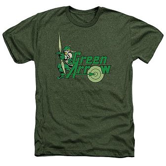 Dc Comics Green Arrow Green Arrow Adult Heather T-shirt