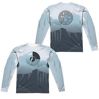 Westworld Landscape Long Sleeve Adult Poly Crew T-shirt