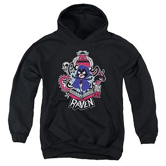 Teen Titans Go Raven Youth Pull Over Hoodie