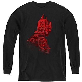 The Batman (2022) News Silhouette Youth Long Sleeve Sweatshirt
