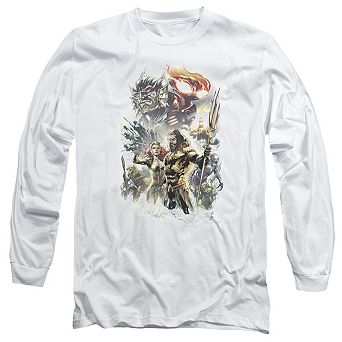 Aquaman Movie King Of Atlantis Long Sleeve Adult T-shirt