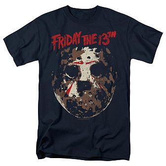 Friday The 13th Rough Mask Short Sleeve Adult T-shirt
