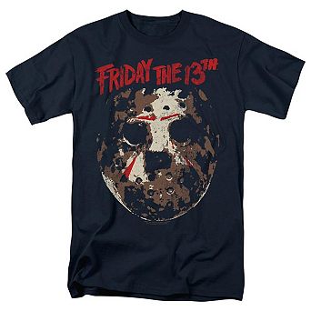 Friday The 13th Rough Mask Short Sleeve Adult T-shirt
