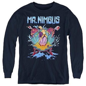 Rick And Morty Mr. Nimbus Design Youth Long Sleeve Sweatshirt