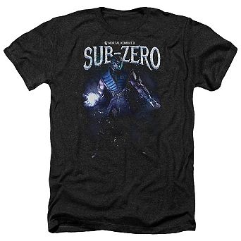 Mortal Kombat Sub Zero Adult Heather T-shirt