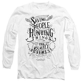 Supernatural Family Business Long Sleeve Adult T-shirt