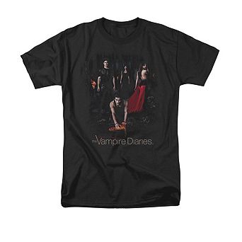 Vampire Diaries Fire Short Sleeve Adult T-shirt