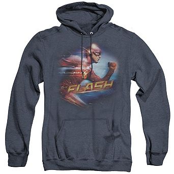The Flash Fastest Man Adult Heather Hoodie