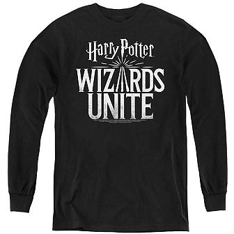 Harry Potter Wizards Unite Wizards Unite Logo Youth Long Sleeve Sweatshirt