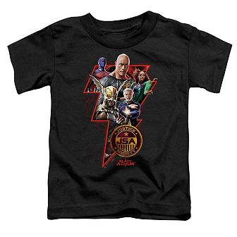 Black Adam Black Adam Character Bolt Short Sleeve Toddler T-Shirt