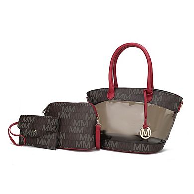 MKF Collection Hattie 3-in-1 Tote Bag M Signature by Mia K- 3 pieces