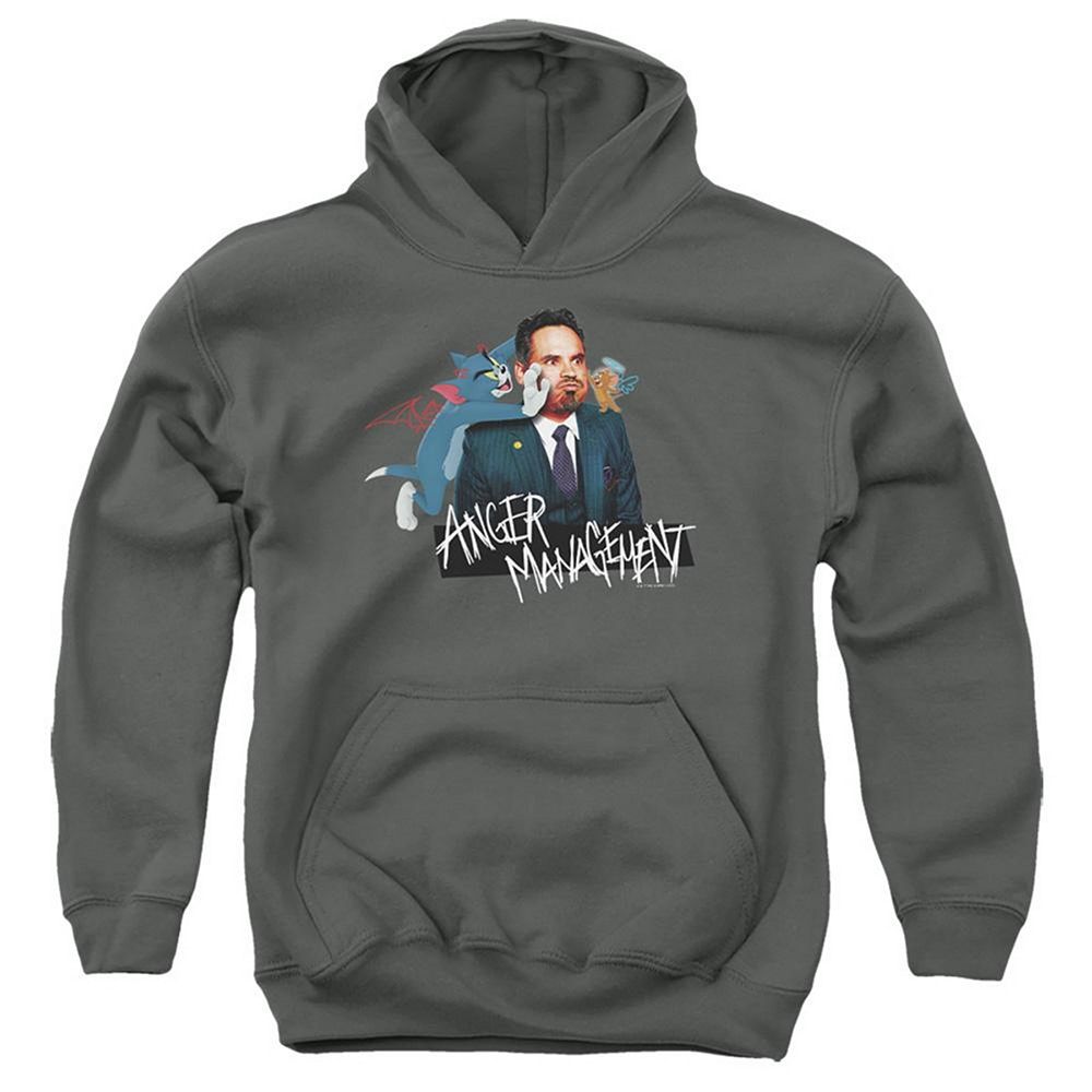 Tom And Jerry Movie Anger Management Youth Pull Over Hoodie
