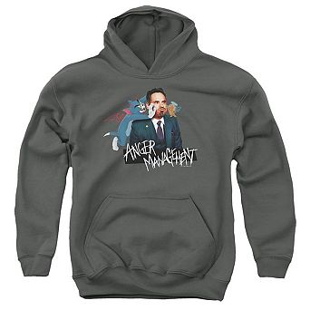 Tom And Jerry Movie Anger Management Youth Pull Over Hoodie