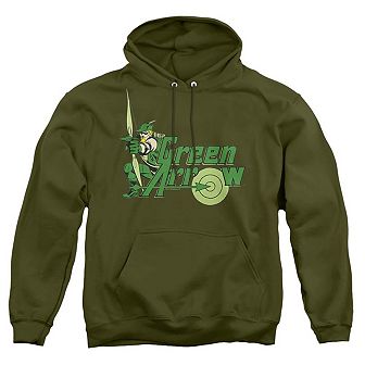 Dc Comics Green Arrow Green Arrow Adult Pull Over Hoodie