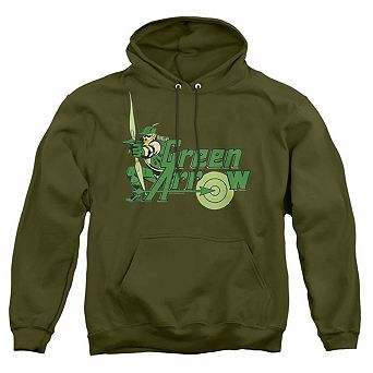 Dc Comics Green Arrow Green Arrow Adult Pull Over Hoodie