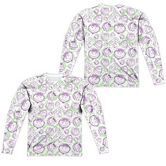 Where The Wild Things Are Wild Scribble Long Sleeve Adult Poly Crew T-shirt