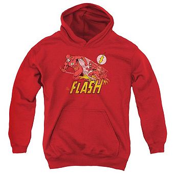 Dc Comics Flash Crimson Comet Youth Pull Over Hoodie